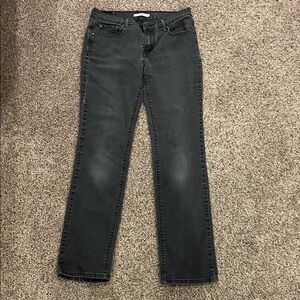 Levi's Women's Dark Gray Straight Leg Jeans